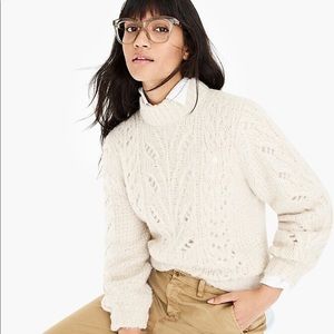 Jcrew Point Sur pointelle sweater
